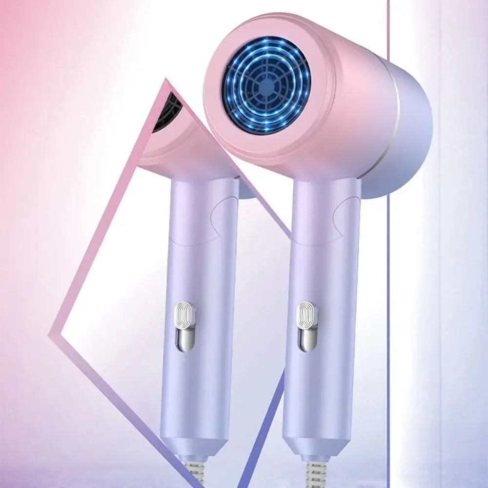 MIni Folding Hairdryer 110V-240V 700W with Carrying Bag Hot Air Anion Hair Care for Home Travel Hair Dryer Blow Drier Portable